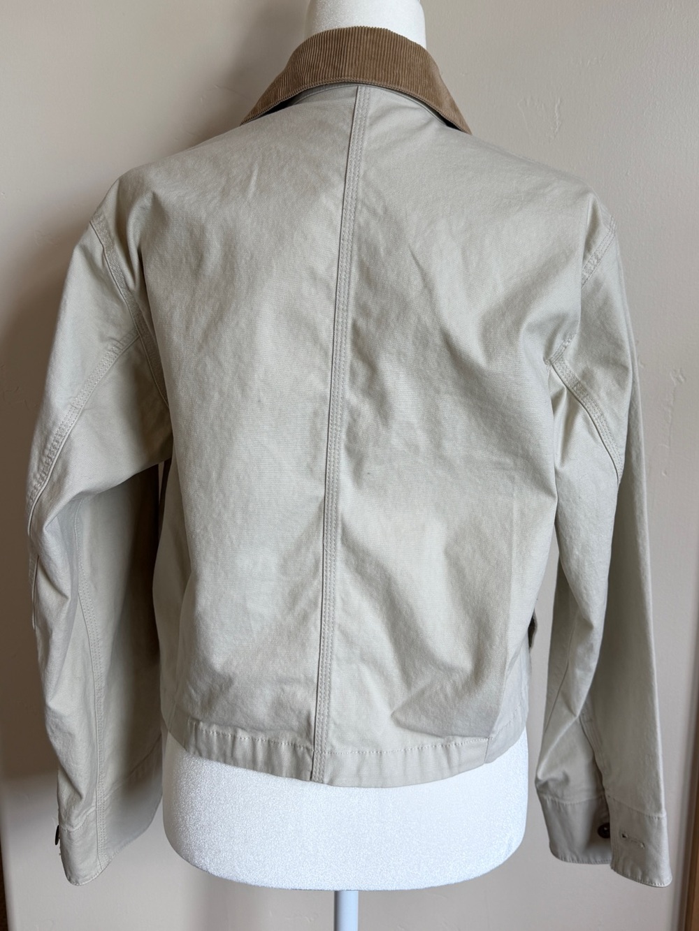 UNIQLO Zip-Up Short Jacket | Natural | Size M - Picture 3 of 5